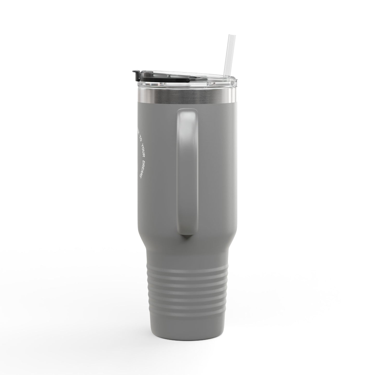 Motivational Insulated Travel Mug - 40oz, No Limits Just Goals, Perfect for Commuters, Fitness Enthusiasts, Gifts for Goals, Road Trips