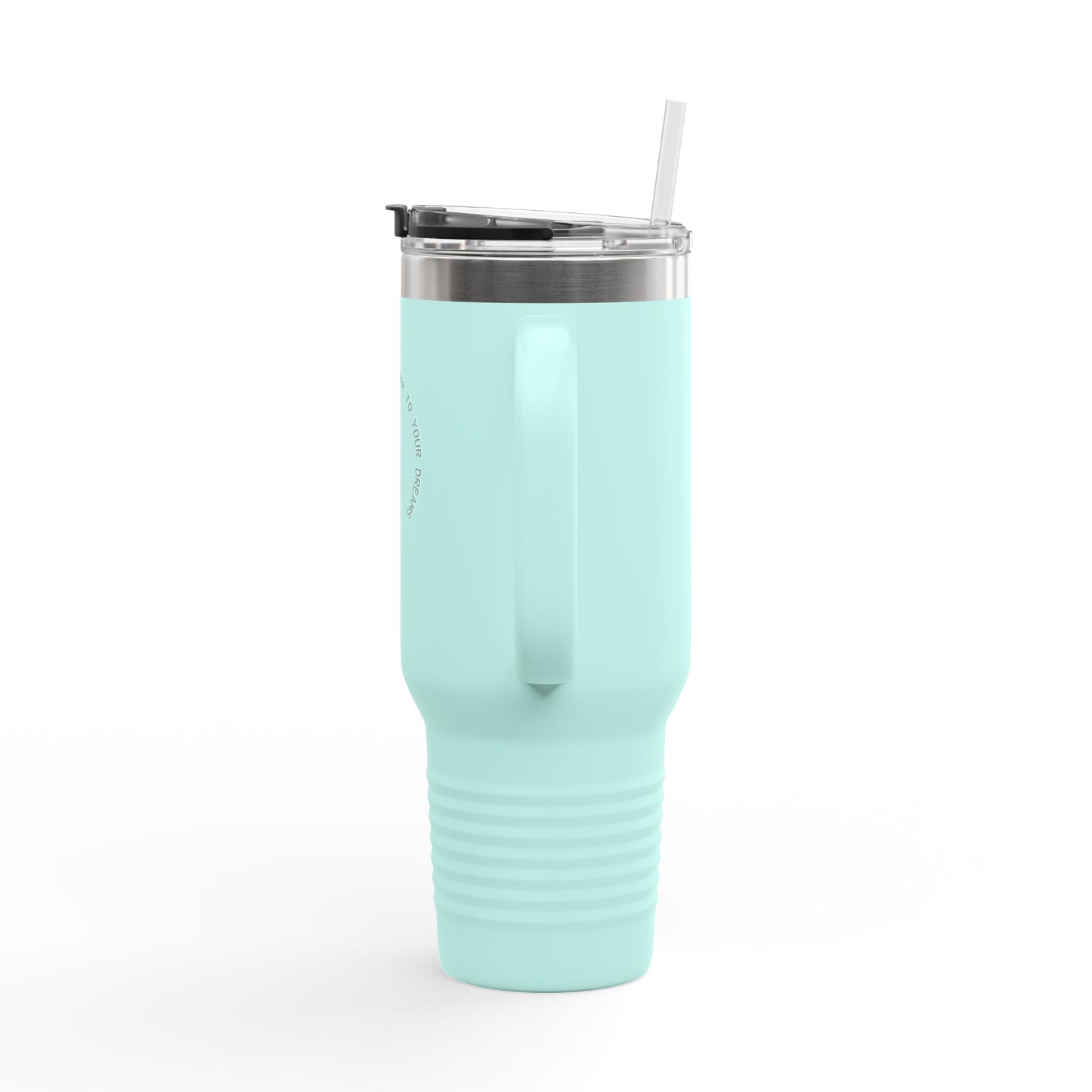 Motivational Insulated Travel Mug - 40oz, No Limits Just Goals, Perfect for Commuters, Fitness Enthusiasts, Gifts for Goals, Road Trips
