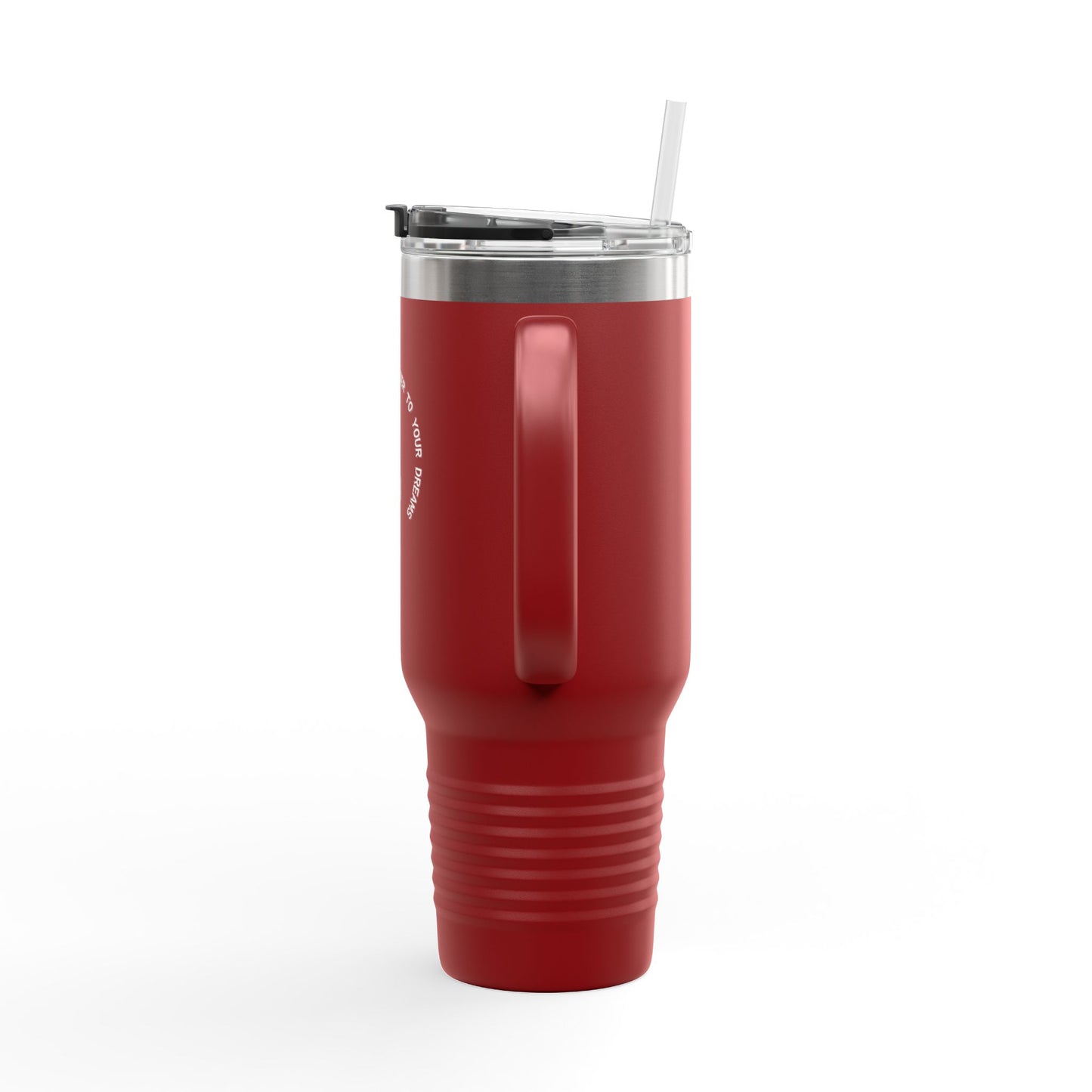 Motivational Insulated Travel Mug - 40oz, No Limits Just Goals, Perfect for Commuters, Fitness Enthusiasts, Gifts for Goals, Road Trips