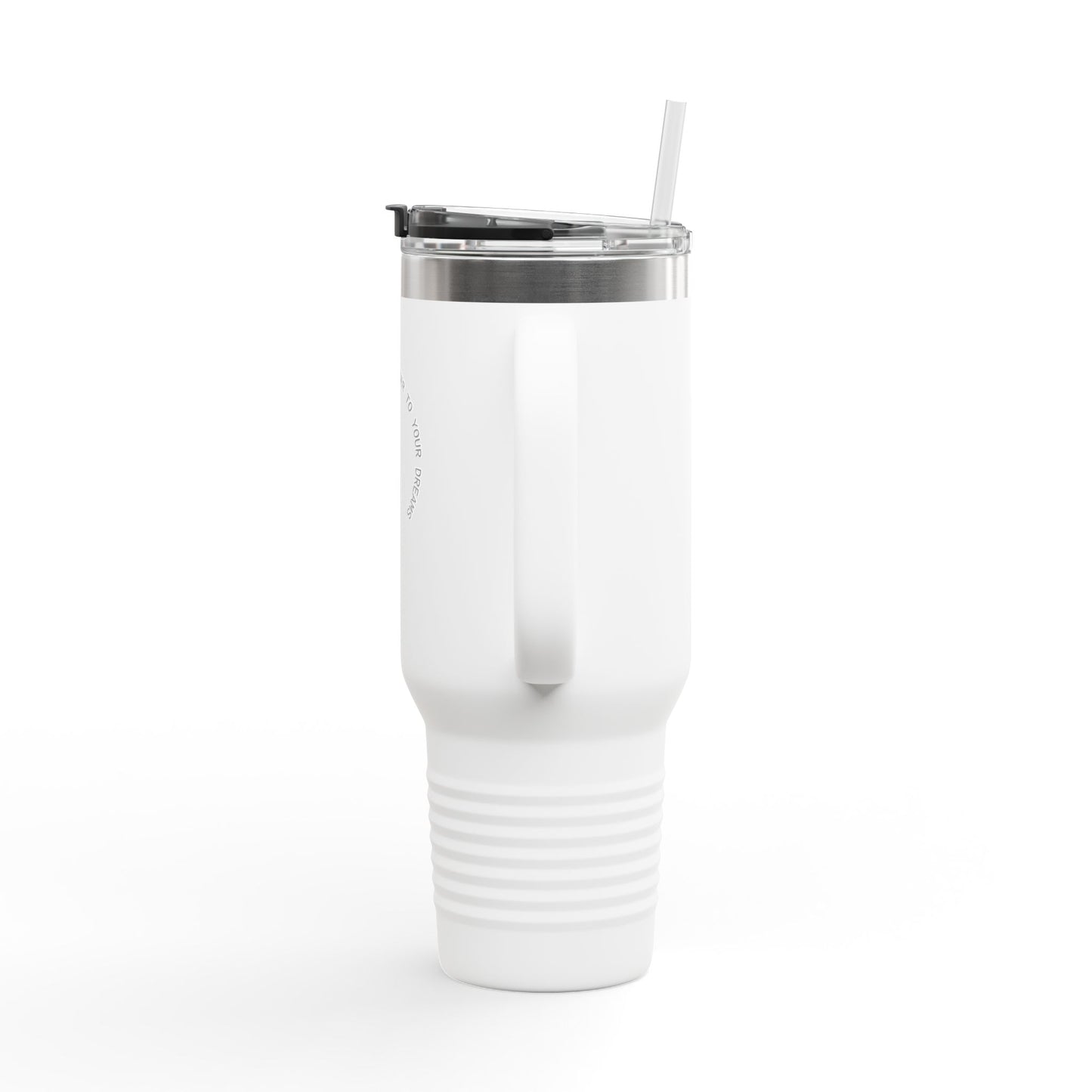 Motivational Insulated Travel Mug - 40oz, No Limits Just Goals, Perfect for Commuters, Fitness Enthusiasts, Gifts for Goals, Road Trips