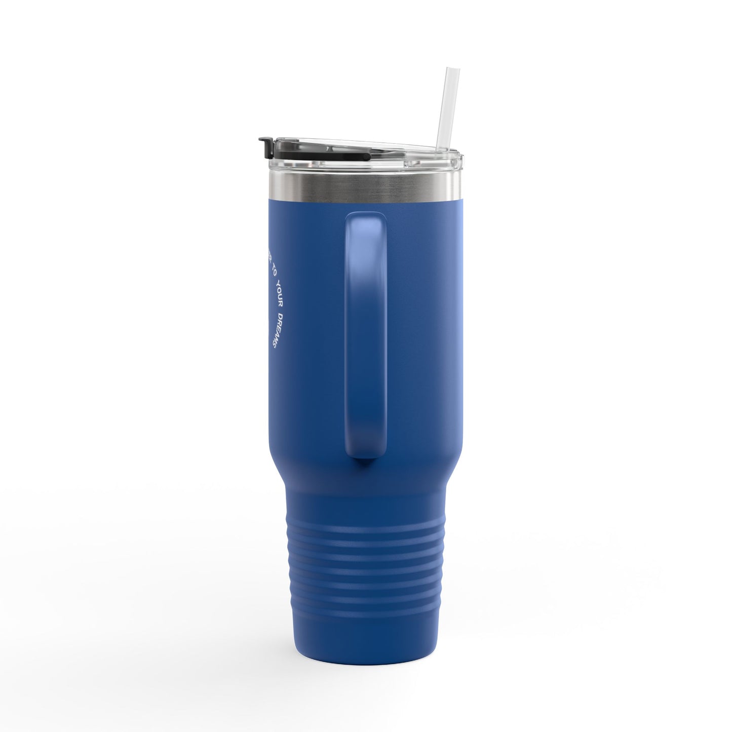 Motivational Insulated Travel Mug - 40oz, No Limits Just Goals, Perfect for Commuters, Fitness Enthusiasts, Gifts for Goals, Road Trips